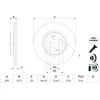 Image de Disque de frein BOSCH 0 986 479 G58 arrière, ventilé, à haute teneur en carbone, 1 pièce