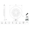 Image de Disque de frein BOSCH 0 986 479 G74 arrière, plein, à haute teneur en carbone, 1 pièce