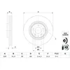 Image de Disque de frein BOSCH 0 986 479 H02 avant, ventilé, à haute teneur en carbone, 1 pièce