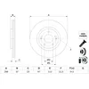 Image de Disque de frein BOSCH 0 986 479 H05 avant, ventilé, à haute teneur en carbone, 1 pièce