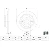 Image de Disque de frein BOSCH 0 986 479 H11 arrière, plein, 1 pièce