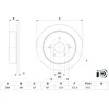 Image de Disque de frein BOSCH 0 986 479 H16 arrière, plein, 1 pièce