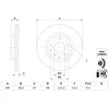 Image de Disque de frein BOSCH 0 986 479 H23, 1 pièce
