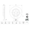 Image de Disque de frein BOSCH 0 986 479 H28 avant, ventilé, à haute teneur en carbone, 1 pièce