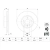 Image de Disque de frein BOSCH 0 986 479 F22 avant, ventilé, à haute teneur en carbone, 1 pièce