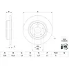 Image de Disque de frein BOSCH 0 986 479 F89 arrière, plein, à haute teneur en carbone, 1 pièce