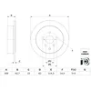 Image de Disque de frein BOSCH 0 986 479 G61 arrière, plein, à haute teneur en carbone, 1 pièce
