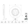 Image de Disque de frein BOSCH 0 986 479 G63 avant, ventilé, à haute teneur en carbone, 1 pièce