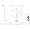 Image de Disque de frein BOSCH 0 986 479 G64 arrière, ventilé, à haute teneur en carbone, 1 pièce