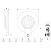 Image de Disque de frein BOSCH 0 986 479 G54 avant, ventilé, à haute teneur en carbone, 1 pièce