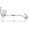 Image de Flexible de frein BOSCH 1 987 476 149, gauche