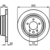 Image de Disque de frein BOSCH 0 986 478 660 arrière, ventilé, 1 pièce