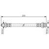 Image de Flexible de frein BOSCH 1 987 476 347