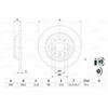 Image de Disque de frein BOSCH 0 986 479 257 arrière, plein, 1 pièce
