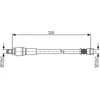 Image de Flexible de frein BOSCH 1 987 481 001
