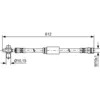 Image de Flexible de frein BOSCH 1 987 481 631