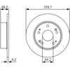 Image de Disque de frein BOSCH 0 986 479 T81, 1 pièce