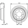Image de Disque de frein BOSCH 0 986 479 U29 arrière, ventilé, 1 pièce