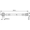 Image de Flexible de frein BOSCH 1 987 481 736