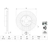 Image de Disque de frein BOSCH 0 986 479 E56 avant, ventilé, à haute teneur en carbone, 1 pièce