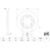 Image de Disque de frein BOSCH 0 986 479 D43 arrière, plein, 1 pièce