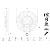 Image de Disque de frein BOSCH 0 986 479 E18 avant, ventilé, à haute teneur en carbone, 1 pièce