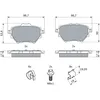 Image de Jeu de plaquettes de frein BOSCH 0 986 494 998, arrière