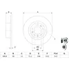 Image de Disque de frein BOSCH 0 986 479 F08 arrière, plein, 1 pièce