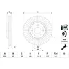 Image de Disque de frein BOSCH 0 986 479 F19 avant, ventilé, à haute teneur en carbone, 1 pièce