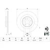 Image de Disque de frein BOSCH 0 986 479 E87 arrière, ventilé, 1 pièce