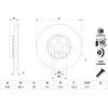 Image de Disque de frein BOSCH 0 986 479 F58 avant, ventilé, à haute teneur en carbone, 1 pièce