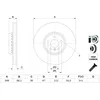 Image de Disque de frein BOSCH 0 986 479 F59 avant, ventilé, à haute teneur en carbone, 1 pièce