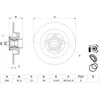 Image de Disque de frein BOSCH 0 986 479 F42 arrière, plein, 1 pièce