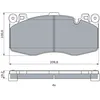Image de Jeu de plaquettes de frein BOSCH 0 986 424 387, avant