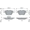Image de Jeu de plaquettes de frein BOSCH 0 986 424 621, avant