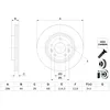 Image de Disque de frein BOSCH 0 986 479 F71, 1 pièce