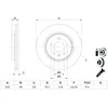 Image de Disque de frein BOSCH 0 986 479 F85, 1 pièce
