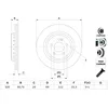Image de Disque de frein BOSCH 0 986 479 G36 arrière, ventilé, à haute teneur en carbone, 1 pièce
