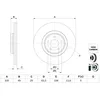 Image de Disque de frein BOSCH 0 986 479 F80 avant, ventilé, à haute teneur en carbone, 1 pièce