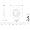 Image de Disque de frein BOSCH 0 986 479 F90 avant, ventilé, à haute teneur en carbone, 1 pièce