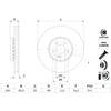 Image de Disque de frein BOSCH 0 986 479 H41 avant, ventilé, à haute teneur en carbone, 1 pièce