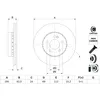 Image de Disque de frein BOSCH 0 986 479 H45 avant, ventilé, à haute teneur en carbone, 1 pièce