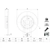 Image de Disque de frein BOSCH 0 986 479 H49 arrière, plein, à haute teneur en carbone, 1 pièce