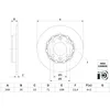 Image de Disque de frein BOSCH 0 986 479 H15 arrière, plein, à haute teneur en carbone, 1 pièce