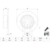 Image de Disque de frein BOSCH 0 986 479 E00 arrière, plein, 1 pièce
