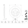 Image de Disque de frein BOSCH 0 986 479 H17, 1 pièce