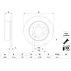 Image de Disque de frein BOSCH 0 986 479 H06, 1 pièce
