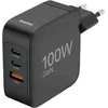 Image de Hama adaptateur secteur rapide 2x USB-C 1x USB-A PD GaN 100W noir