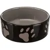 Image de Gamelle pour chien motif pattes en céramique Trixie Noir TU 24533