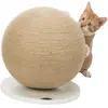 Image de Jouet pour chat Balle griffoir sur plateau en jute/bois Trixie Beige TU 43721